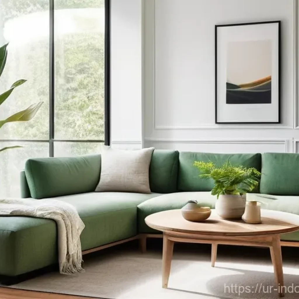 바이오필터의 활용 - **Prompt 1: Lush Indoor Biofilter Oasis**
A brightly lit, contemporary living room designed with...