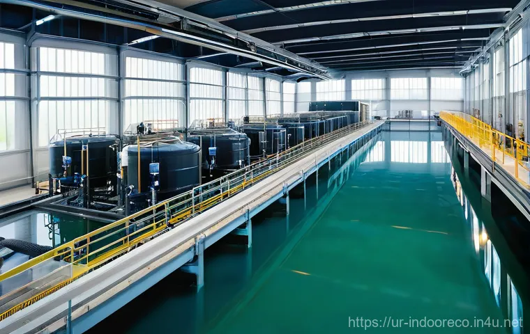 바이오필터의 활용 - **Prompt 1: Lush Indoor Biofilter Oasis**
    A brightly lit, contemporary living room designed with...