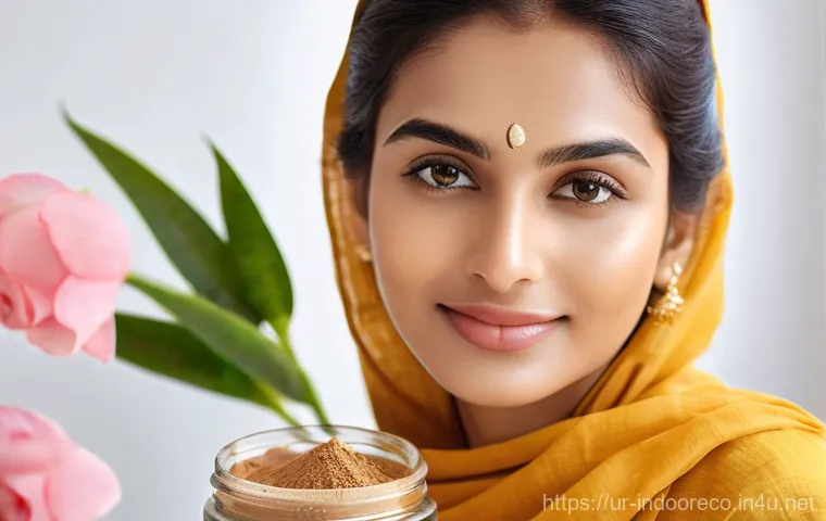 습도 높은 환경에서의 건강 문제 - **Prompt 1: Natural Skincare in Humid Weather**
"A serene and elegant South Asian woman, in her ...