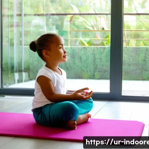 Home 28 실내 미세먼지 관리법 - **Prompt:** "A serene and brightly lit living room in a modern home, designed for optimal fresh air ...